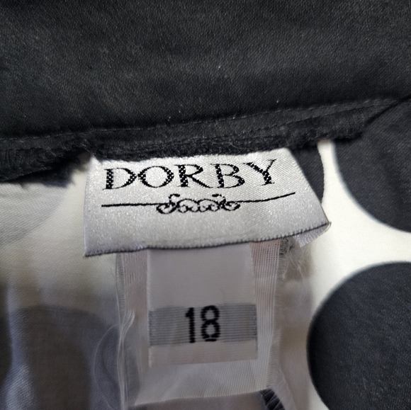 Dorby Studio Polka Dot Sleeveless Dress Black & White – Size 18 - Picture 8 of 10